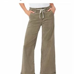 PAIGE Carly Vintage Ivy Green Pants